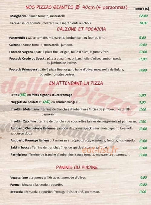 La casa della pizza — carte page 2