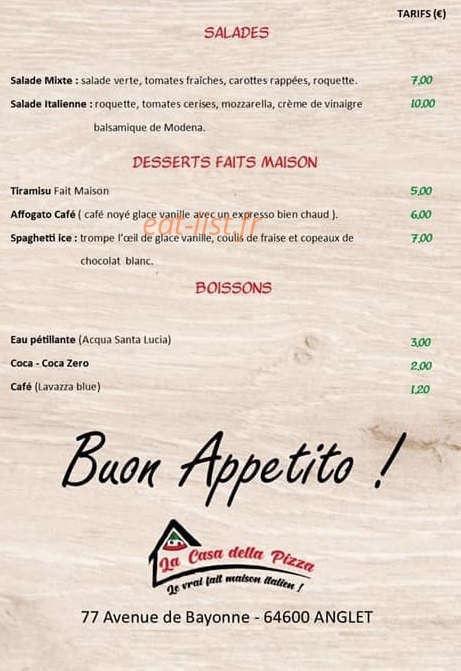 La casa della pizza — carte page 4