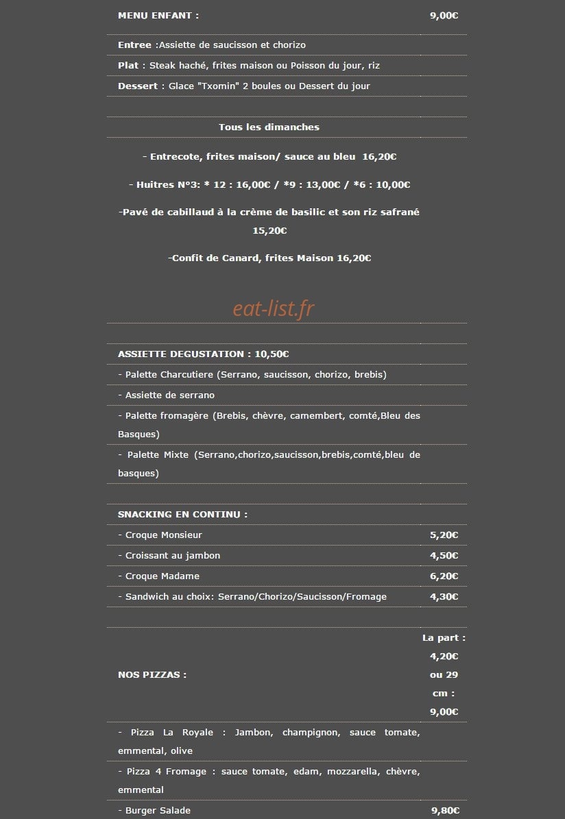 La royale — carte page 2