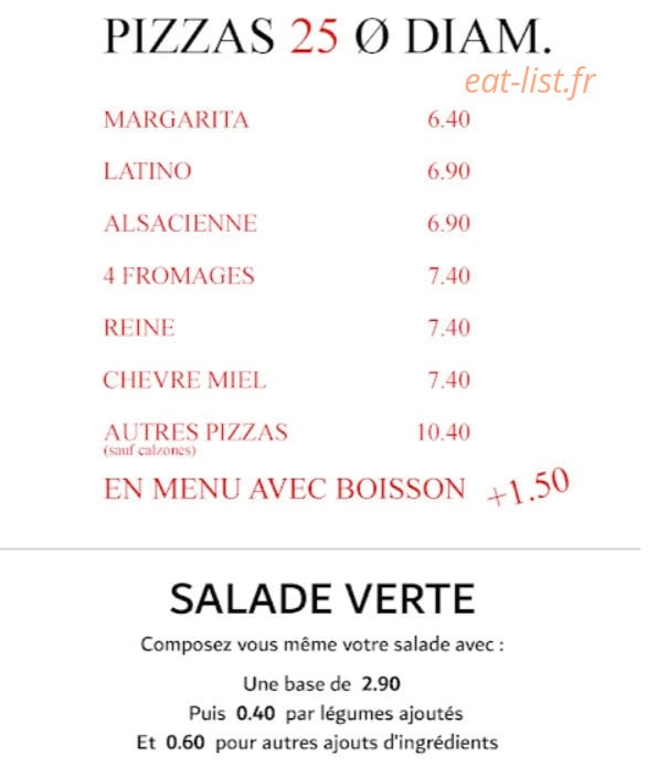 Le Cori Taste — carte page 2