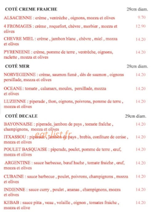 Le Cori Taste — carte page 3
