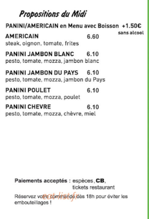Le Cori Taste — carte page 7