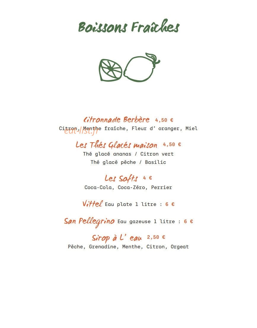 Le Jardin de la Paillote Bleue — carte page 6