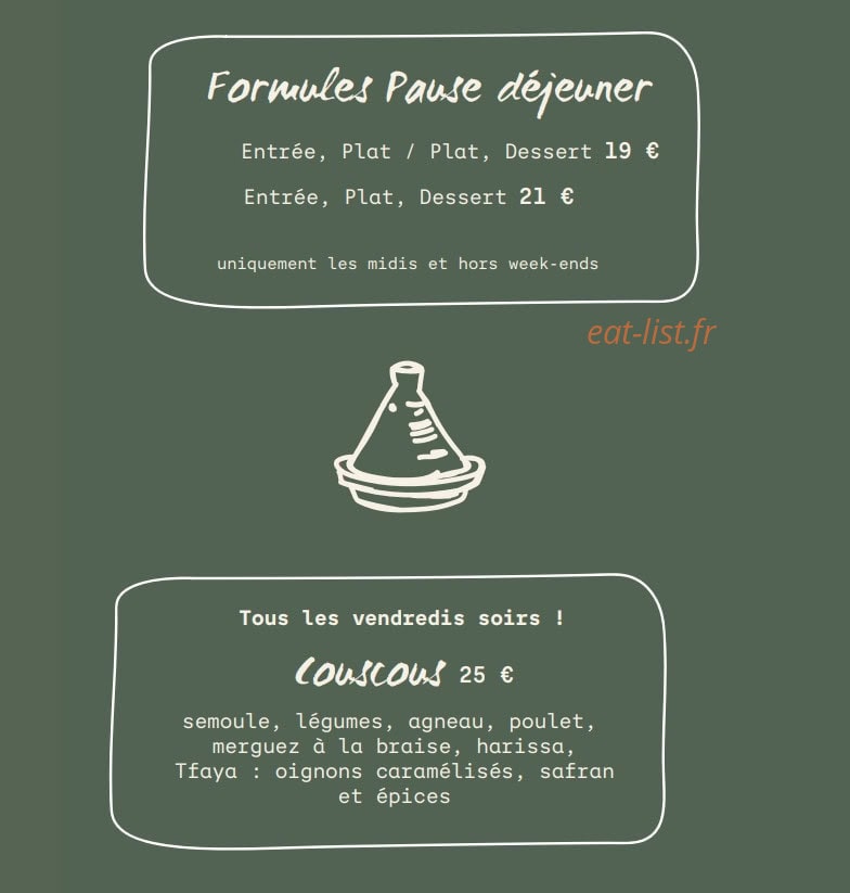 Le Jardin de la Paillote Bleue — carte page 2