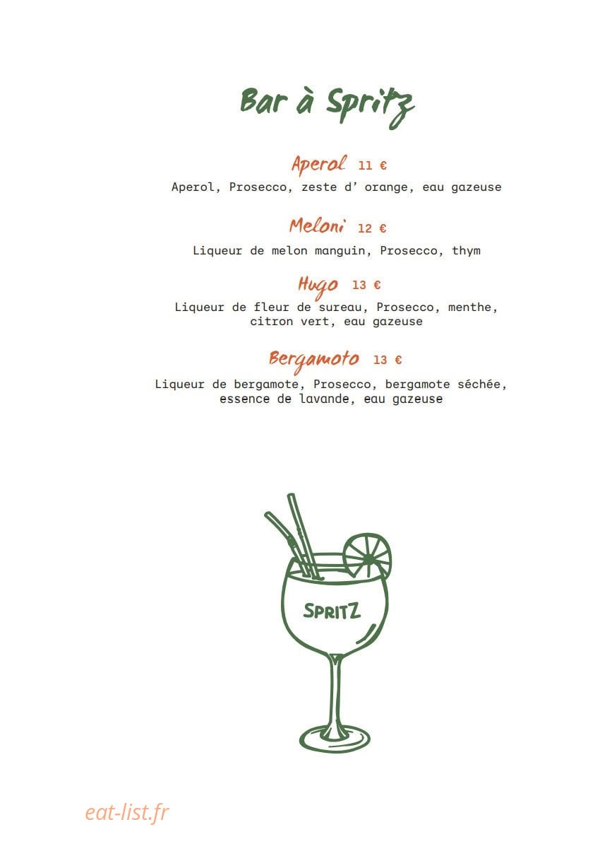 Le Jardin de la Paillote Bleue — carte page 11