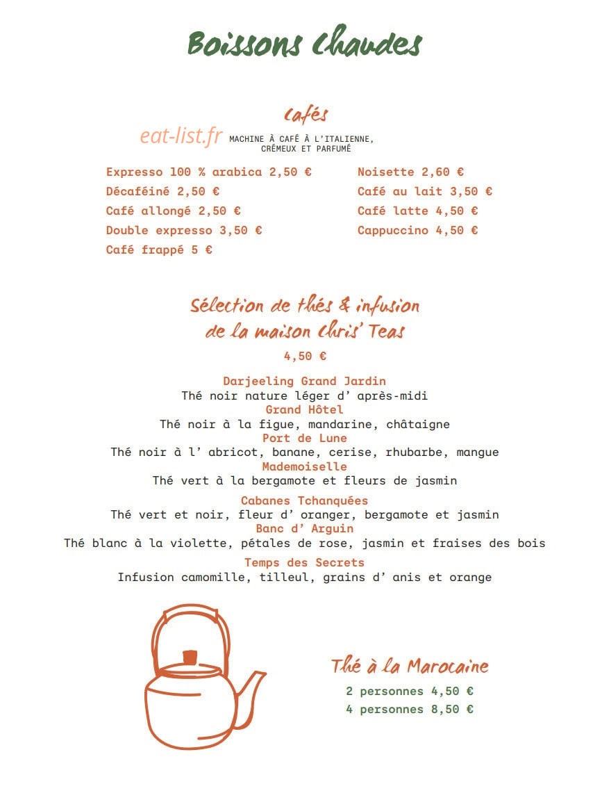 Le Jardin de la Paillote Bleue — carte page 16