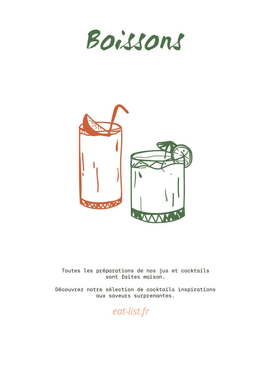 Le Jardin de la Paillote Bleue — carte page 5
