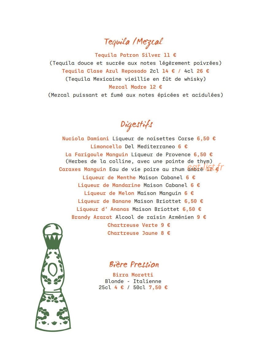 Le Jardin de la Paillote Bleue — carte page 13