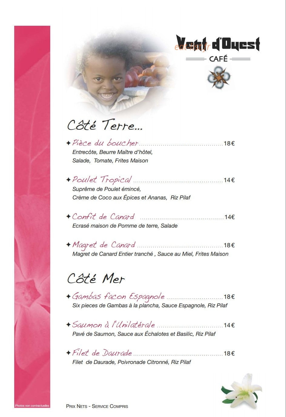 Le Vent d'Ouest — carte page 4