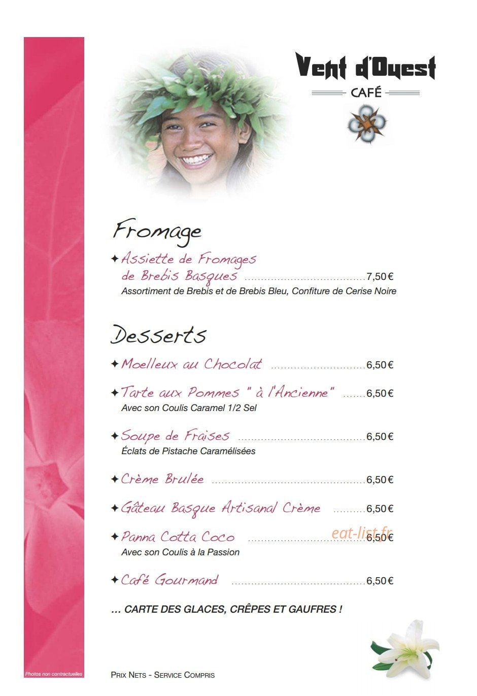 Le Vent d'Ouest — carte page 7