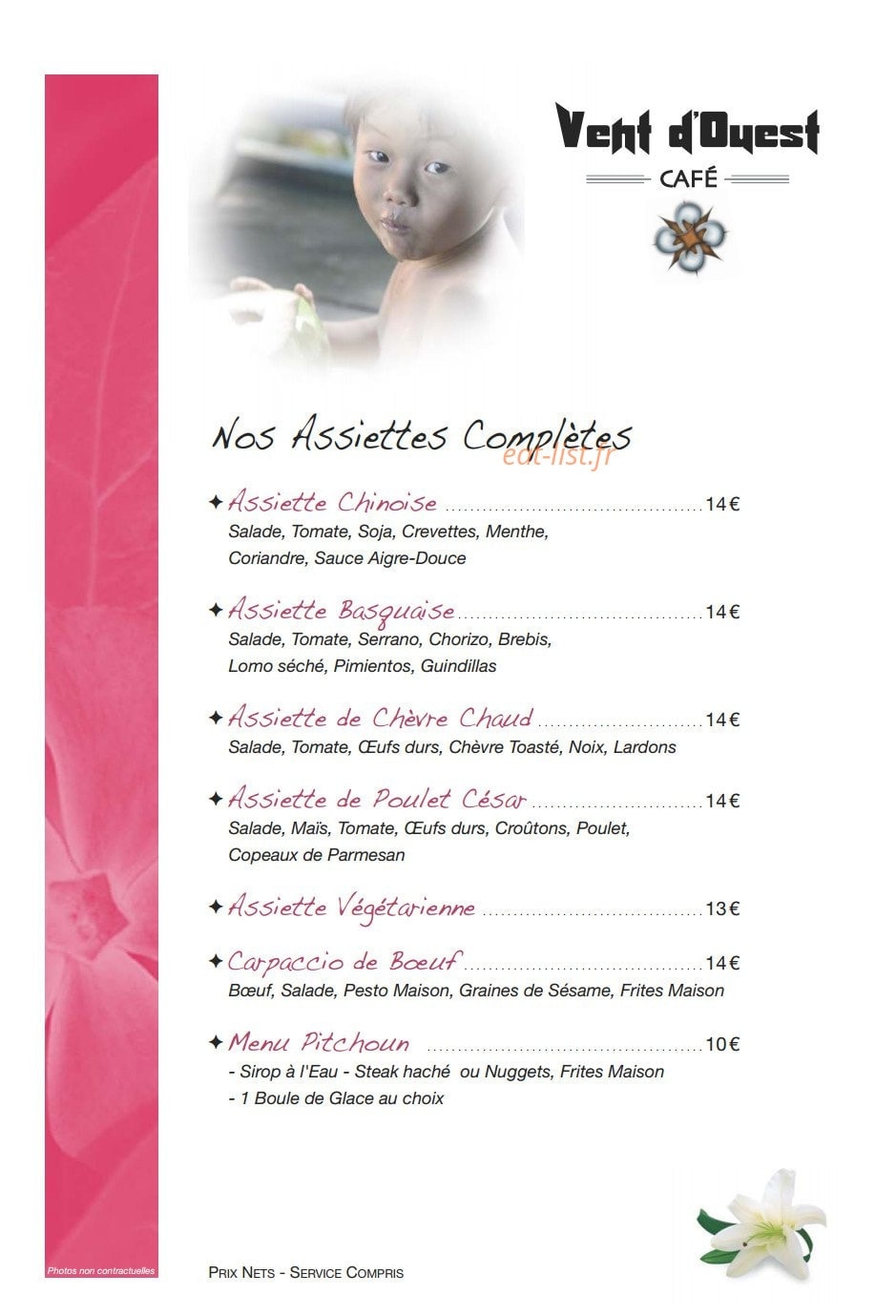 Le Vent d'Ouest — carte page 5