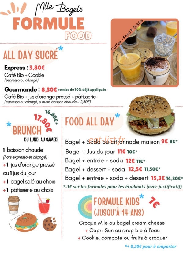 Mlle Bagels — carte page 2