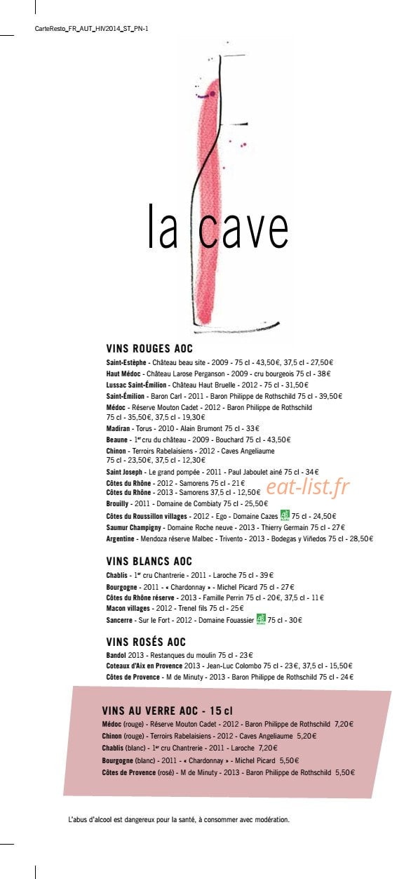 Novotel — carte page 5