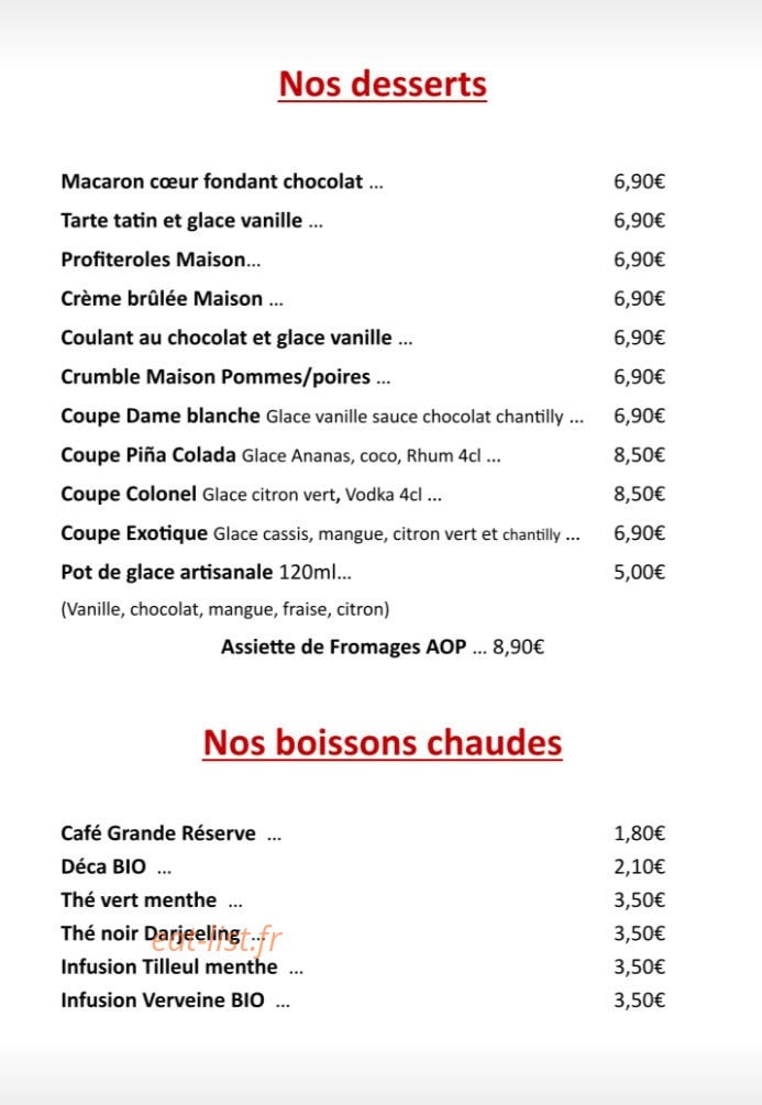 O Chalet — carte page 3