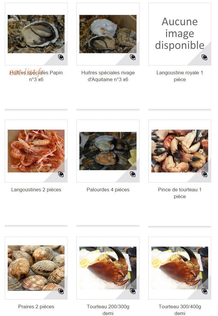 Poissonnerie Lamothe — carte page 3
