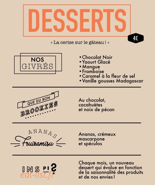 SB Artisans Burger — carte page 6