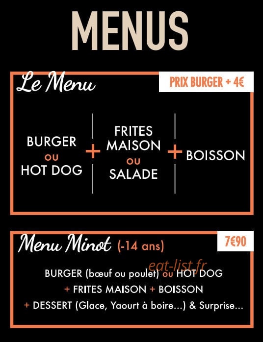 SB Artisans Burger — carte page 4