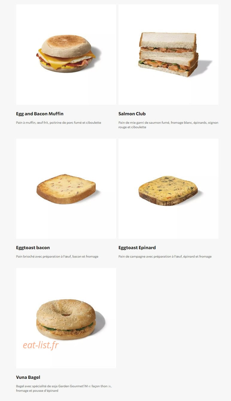 Starbucks Coffee — carte page 20