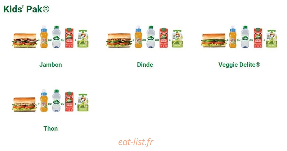 Subway — carte page 4
