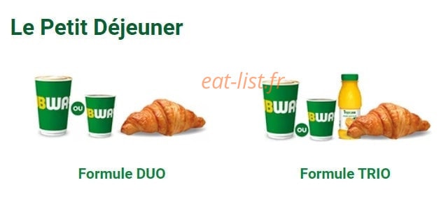 Subway — carte page 7