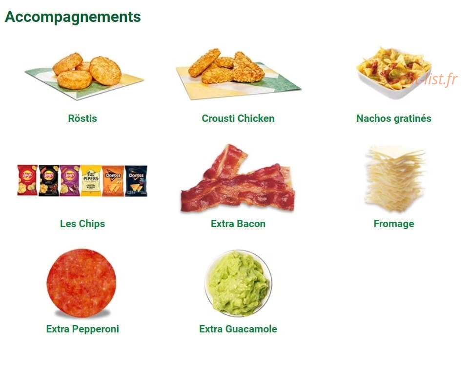 Subway — carte page 6