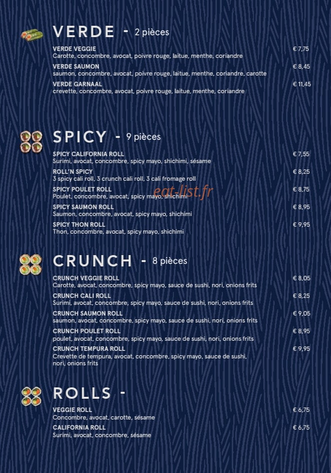 Sushi Daily — carte page 3