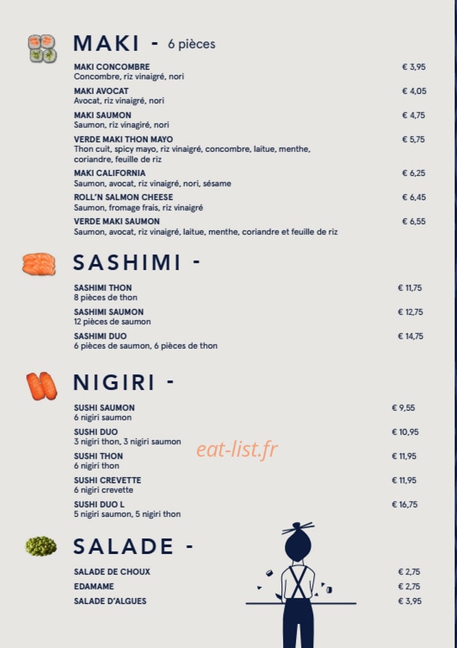 Sushi Daily — carte page 2