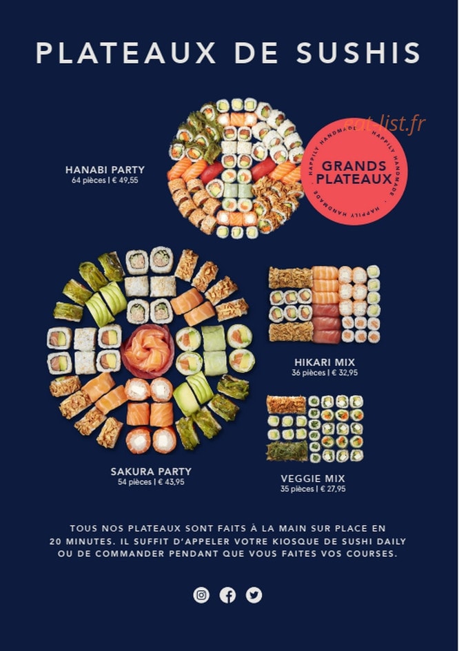 Sushi Daily — carte page 5