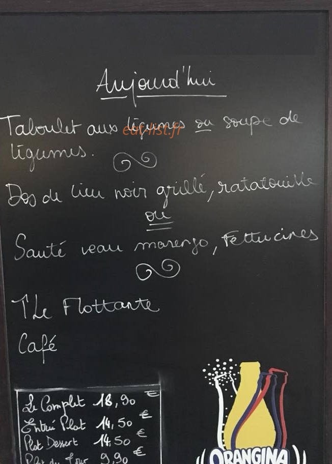 Txiki Bistro — carte page 1