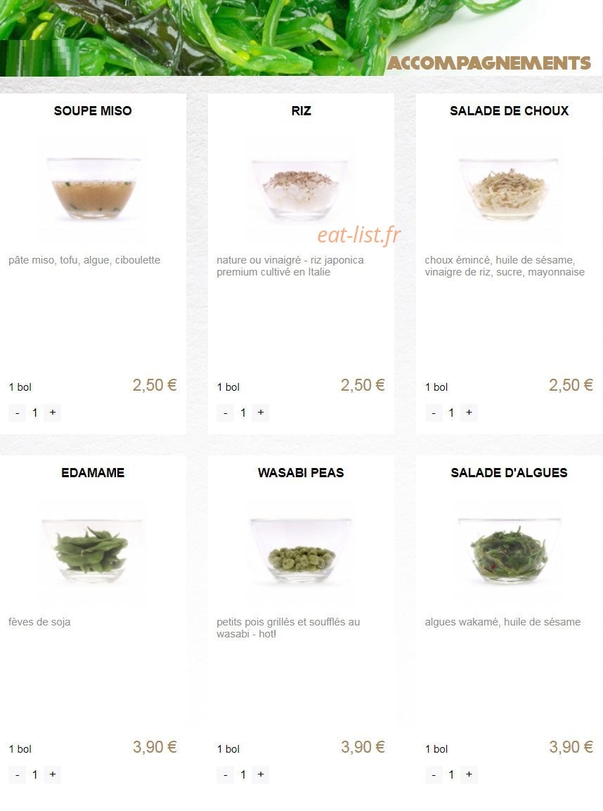 You Sushi — carte page 12