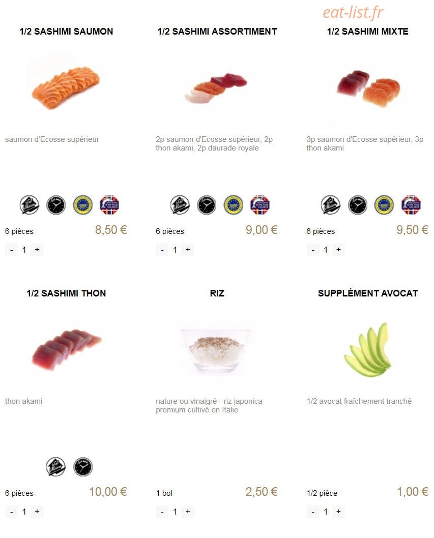 You Sushi — carte page 11