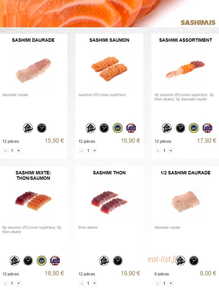 You Sushi — carte page 10