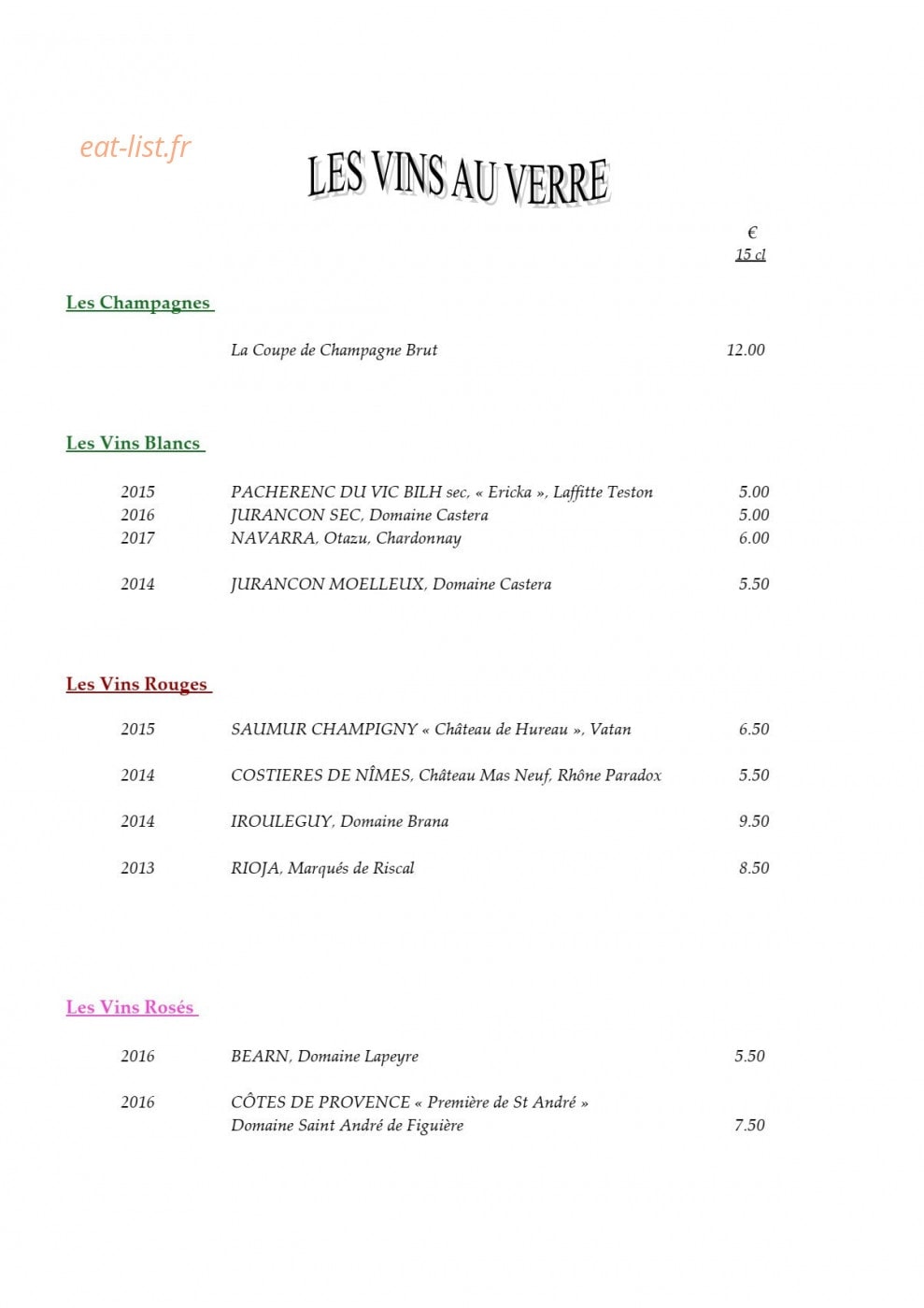Les Jardins de Bakea — carte page 5
