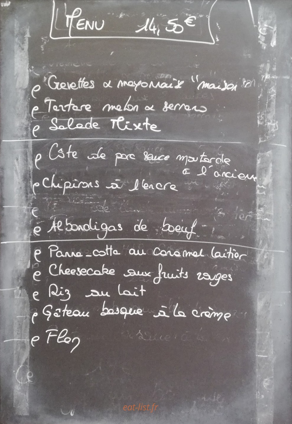 Bidasoa Jatetxea — carte page 2