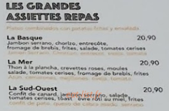 Côté Plage — carte page 4