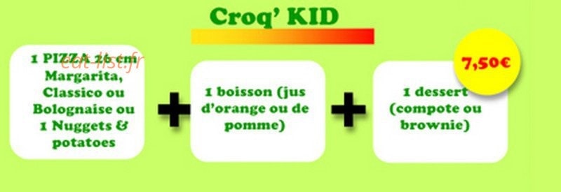 Croq Pizza — carte page 2