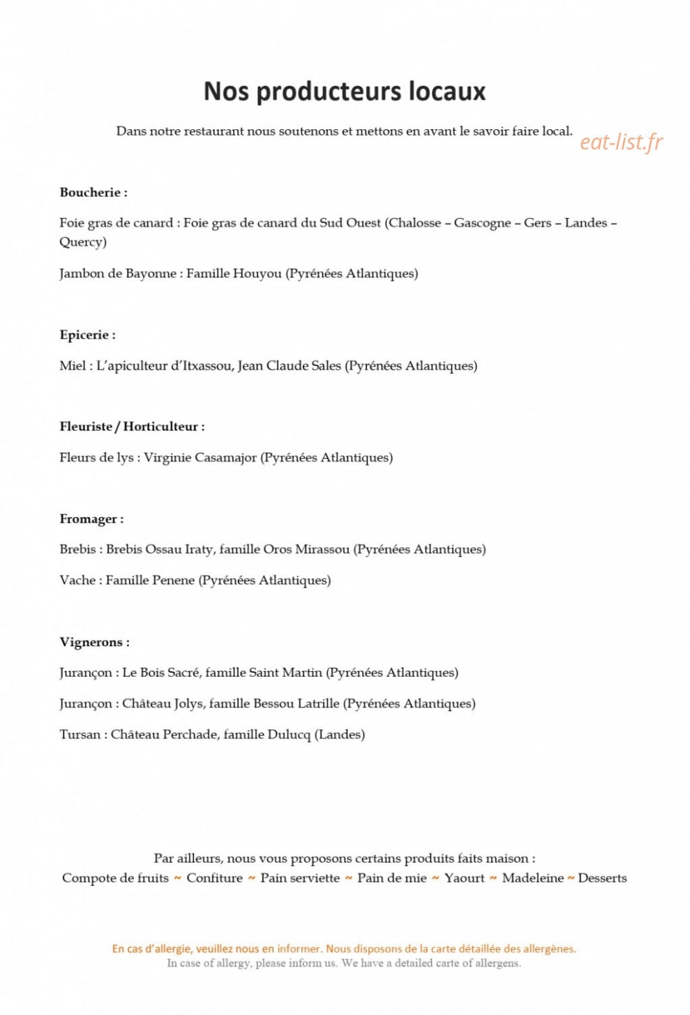 Hôtel Bergeret Sport — carte page 2
