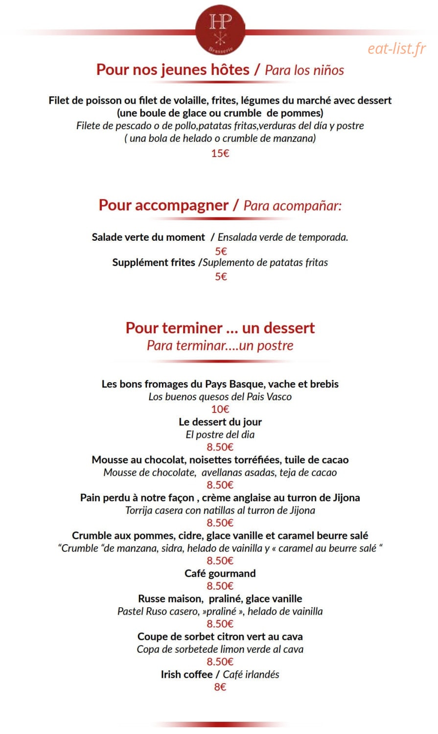 Hôtel de Paris — carte page 3