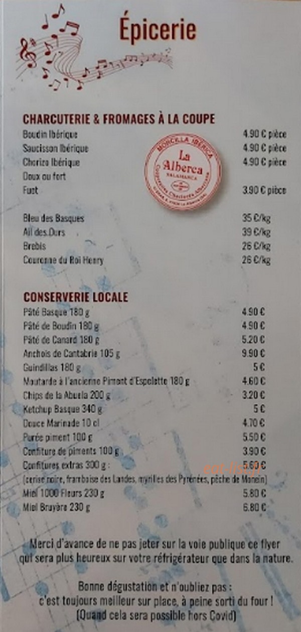 La Do Ré — carte page 6