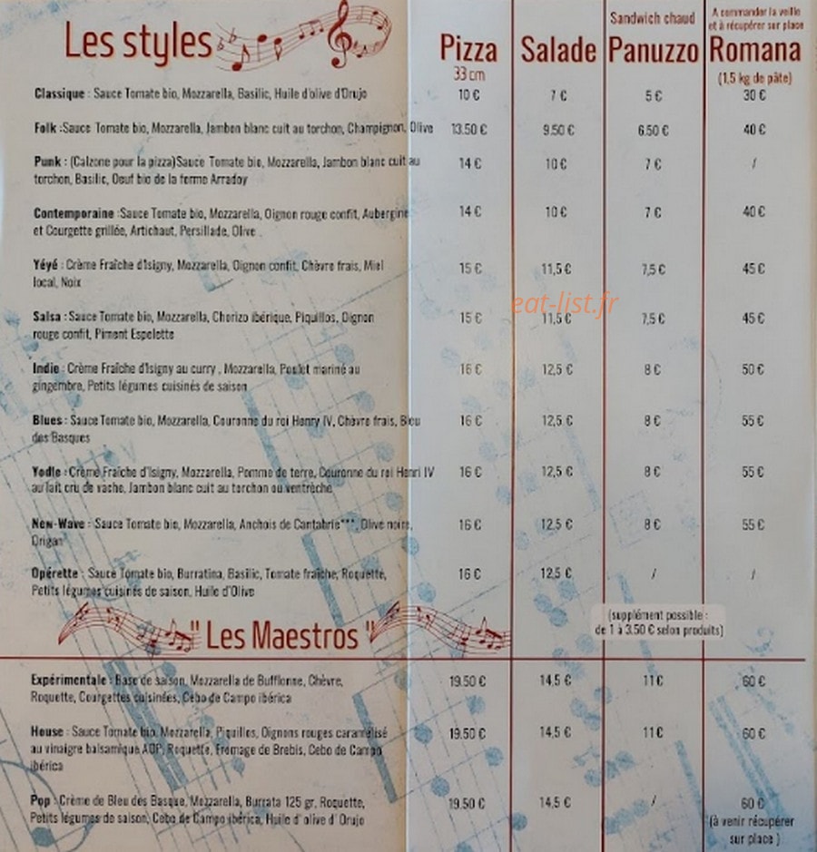 La Do Ré — carte page 2