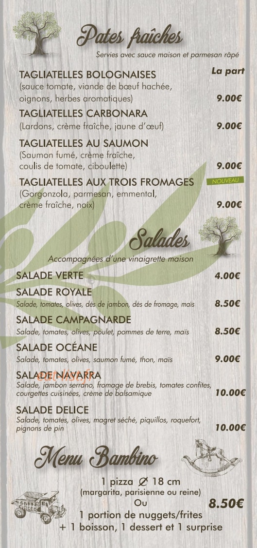 Saveurs Et Pizza — carte page 4