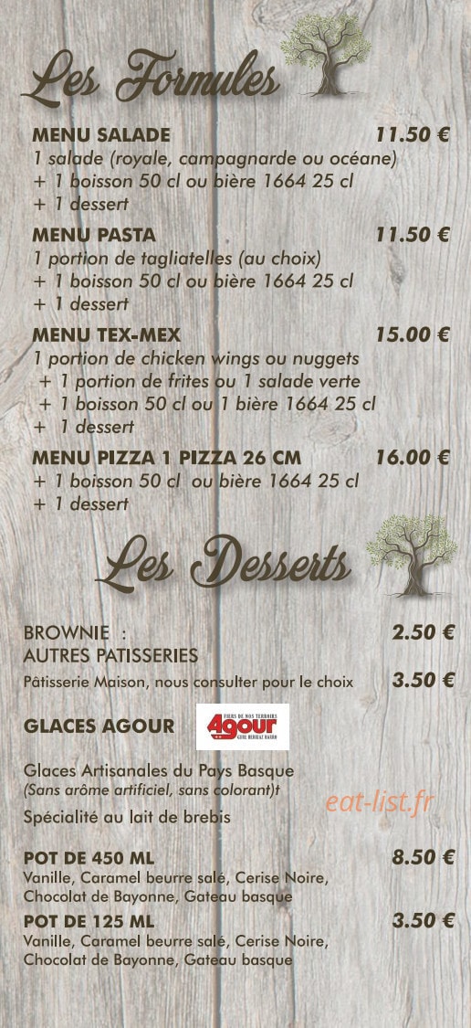 Saveurs Et Pizza — carte page 5