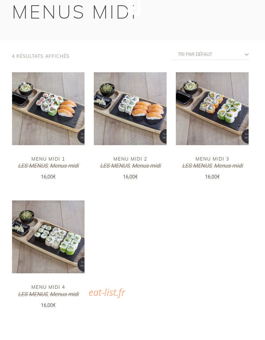 Sushi Moshi — carte page 10