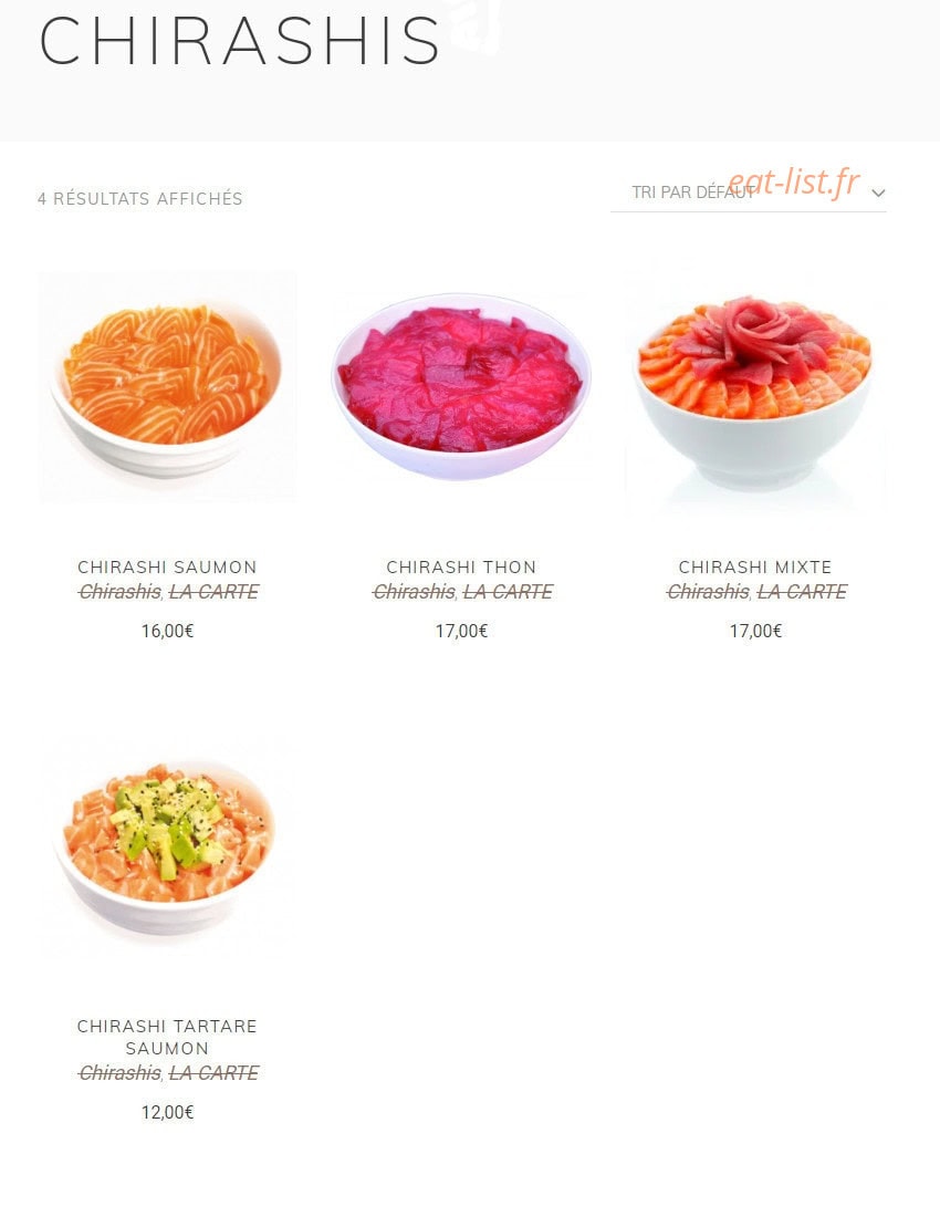 Sushi Moshi — carte page 5
