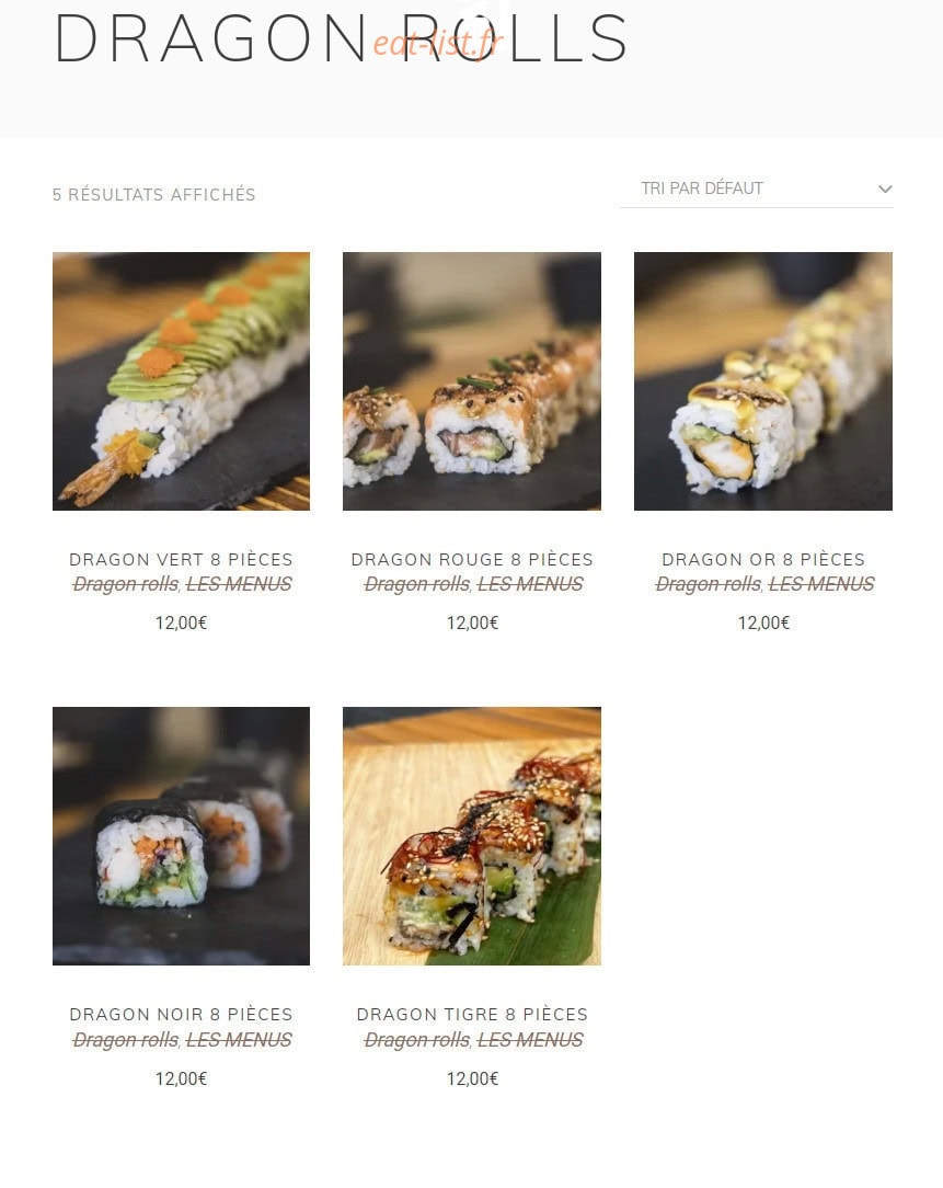 Sushi Moshi — carte page 12