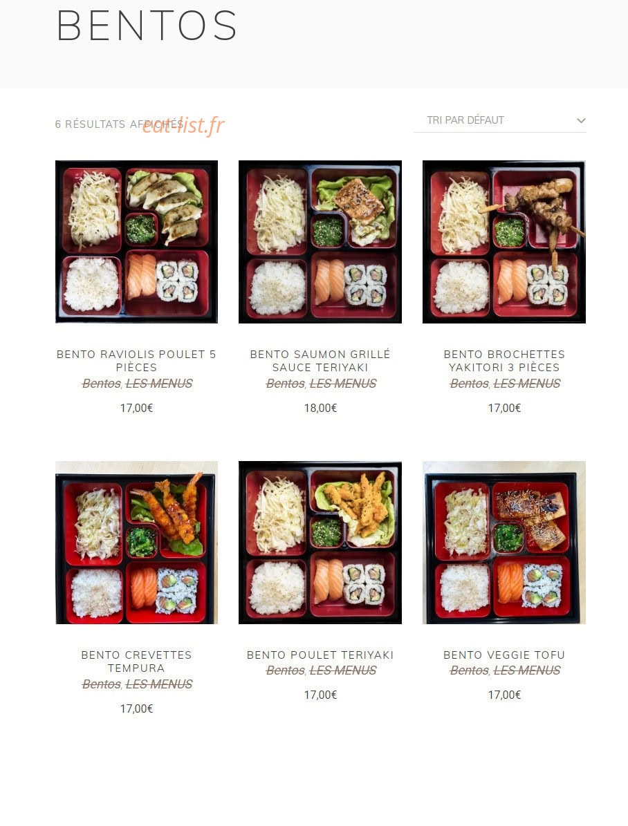 Sushi Moshi — carte page 9