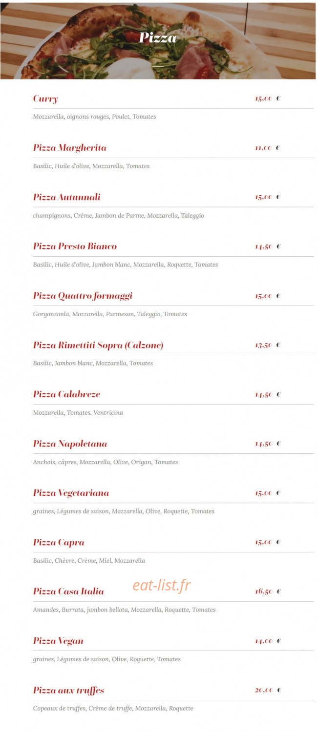 Trattoria Della Nonna — carte page 4