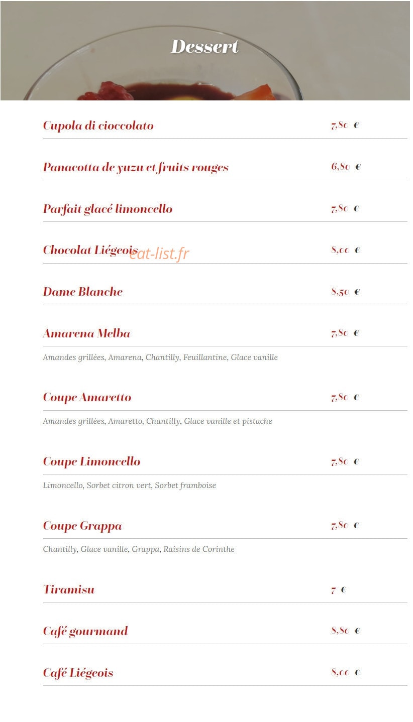 Trattoria Della Nonna — carte page 5