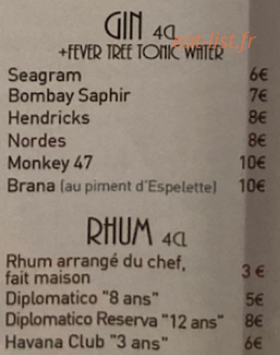 Ttiki bar — carte page 9