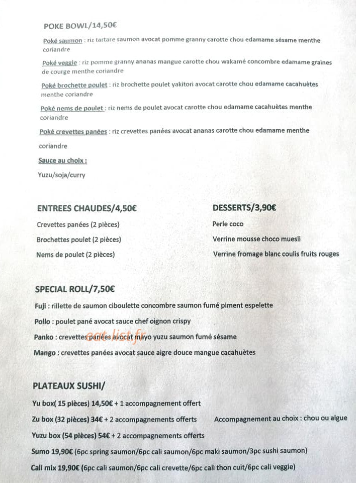 Yuzu — carte page 1